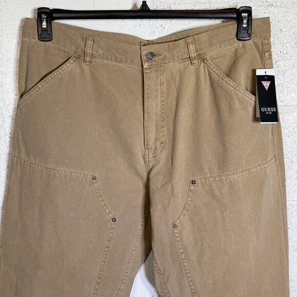 GUESS Men's Straight-Fit Cotton Car Impact Grey 36x32 $108 - Picture 6 of 9